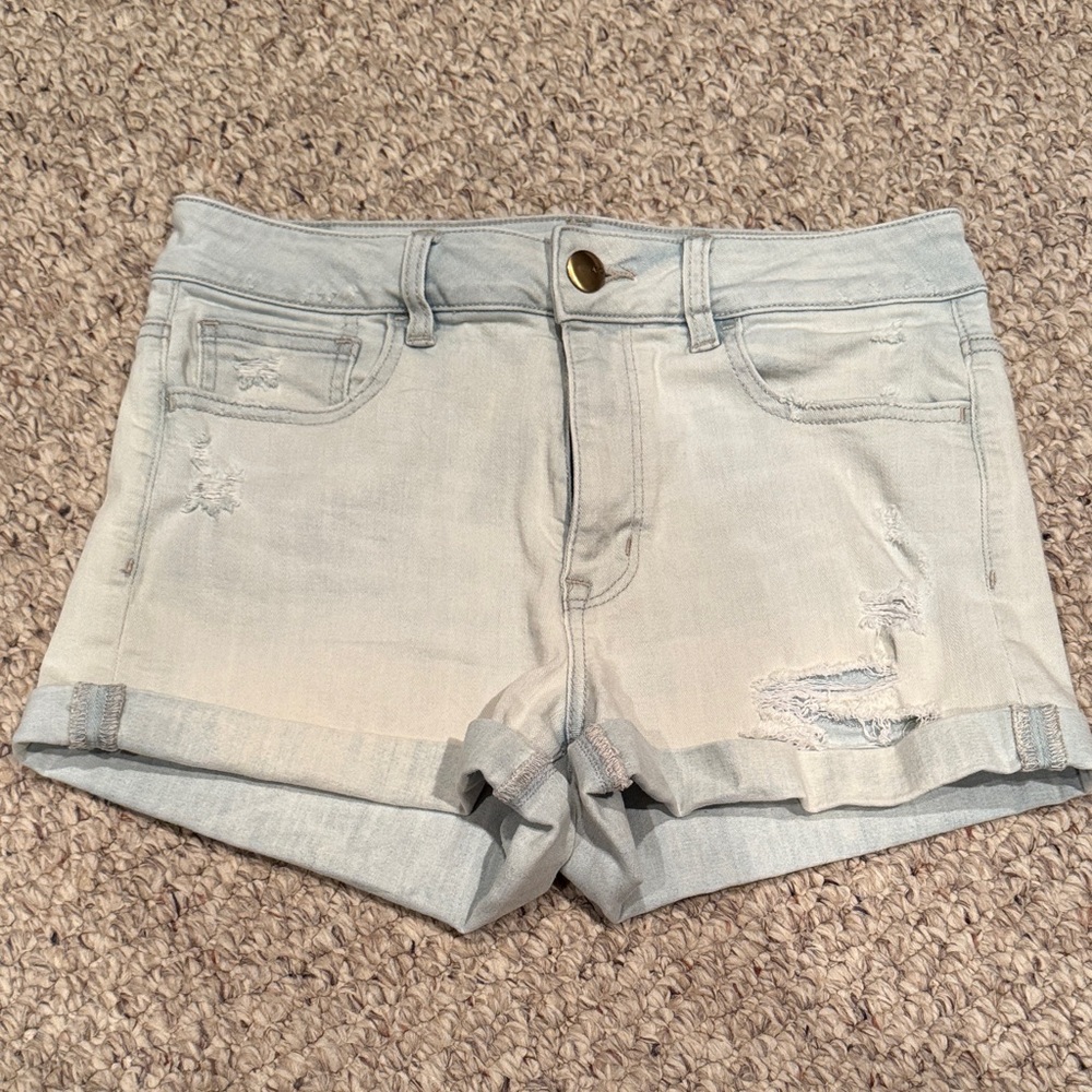 American Eagle Outfitters Light Blue Jean Shorts